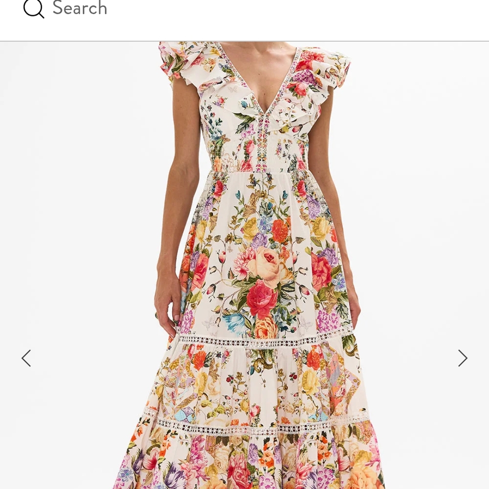 Floral V-Neck Maxi Dress